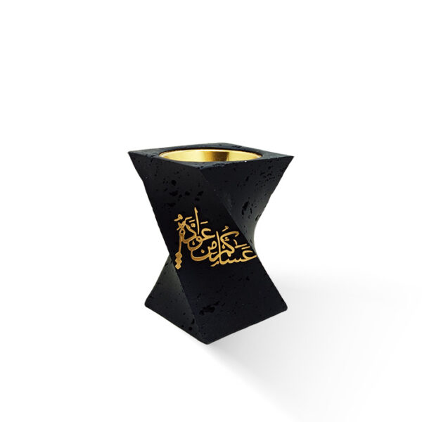 ⁦مبخرة ديكور أسود - فحم⁩ - الصورة ⁦2⁩