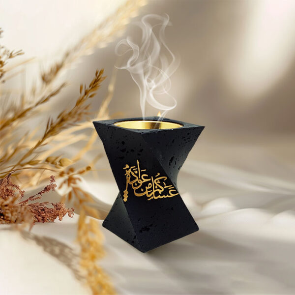 مبخرة ديكور أسود - فحم